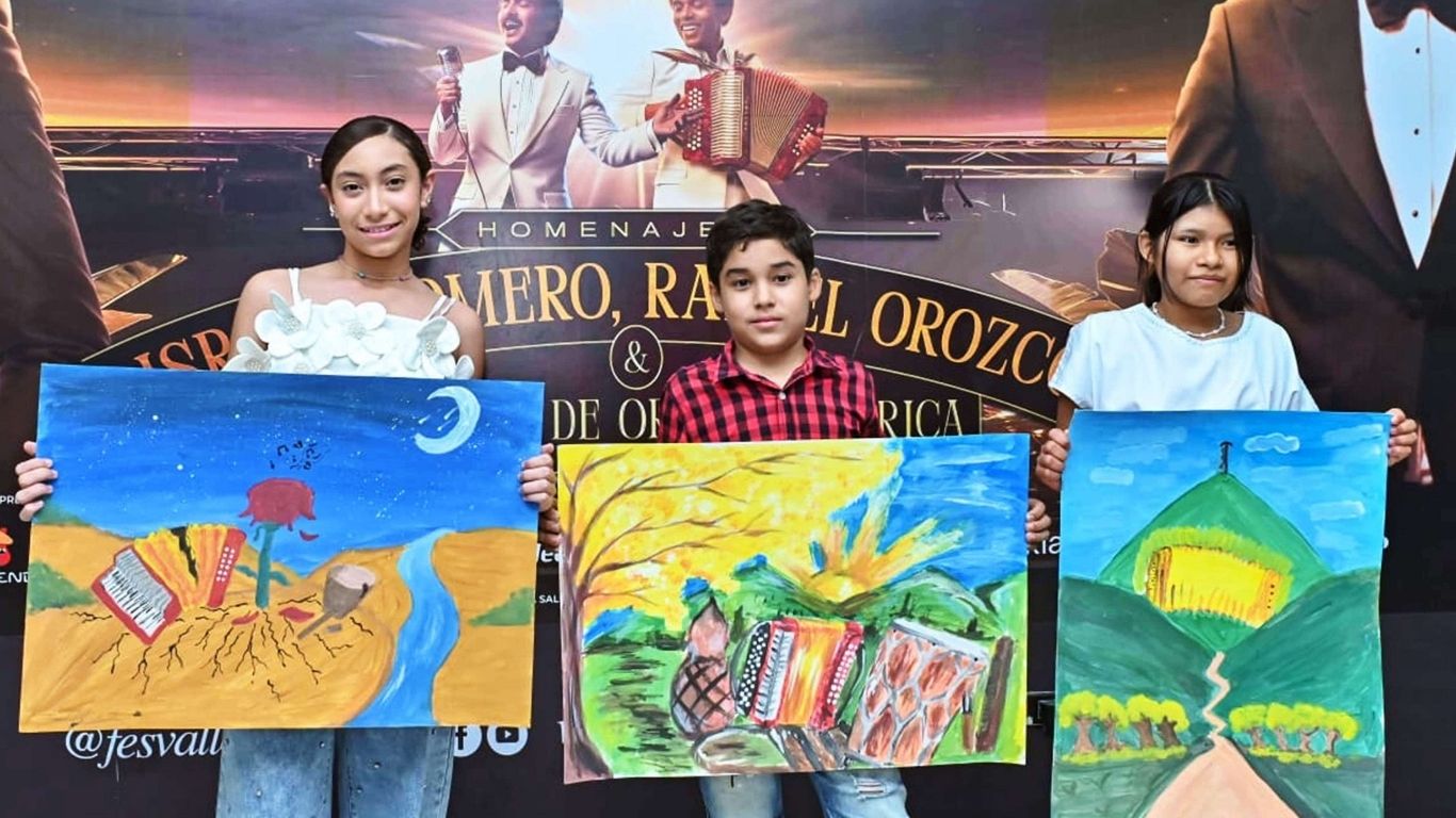 festival vallenato niños pintan