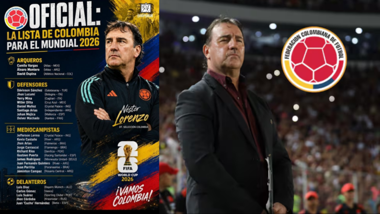 Néstor Lorenzo reveló los convocados de Colombia para el Mundial 2026 convocados