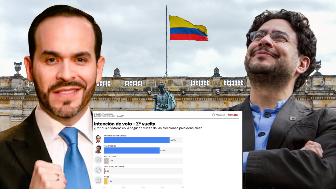 Abelardo pega primero y saca ventaja a Cepeda: encuesta AtlasIntel lo pone 7,7 puntos arriba rumbo a la segunda vuelta AtlasIntel