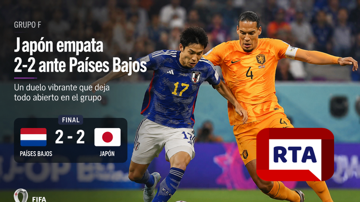 Japón rescata un valioso empate ante Países Bajos en el Mundial 2026 Japón