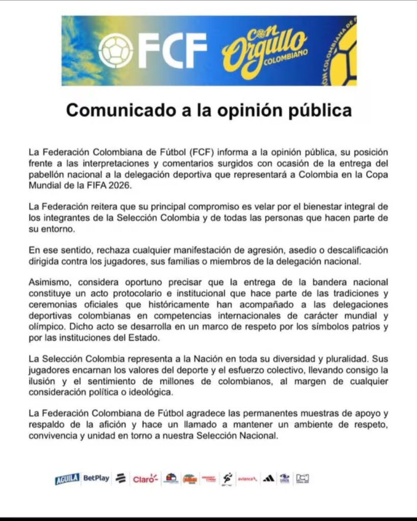 FCF rechaza ataques contra James Rodríguez tras polémica con Antonella Petro PUBLICACIONES RTA