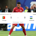 Portugal goleó a Uzbekistán y quedó cerca de clasificar Portugal