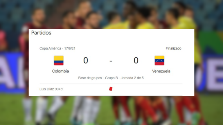 Un día como hoy: Colombia empató con Venezuela en la Copa América 2021 Colombia en 2021 contra Venezuela