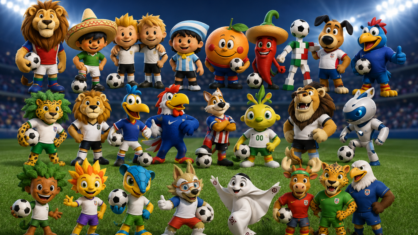 Así han cambiado las mascotas del Mundial desde 1966 hasta la actualidad Mascotas del mundial 3D