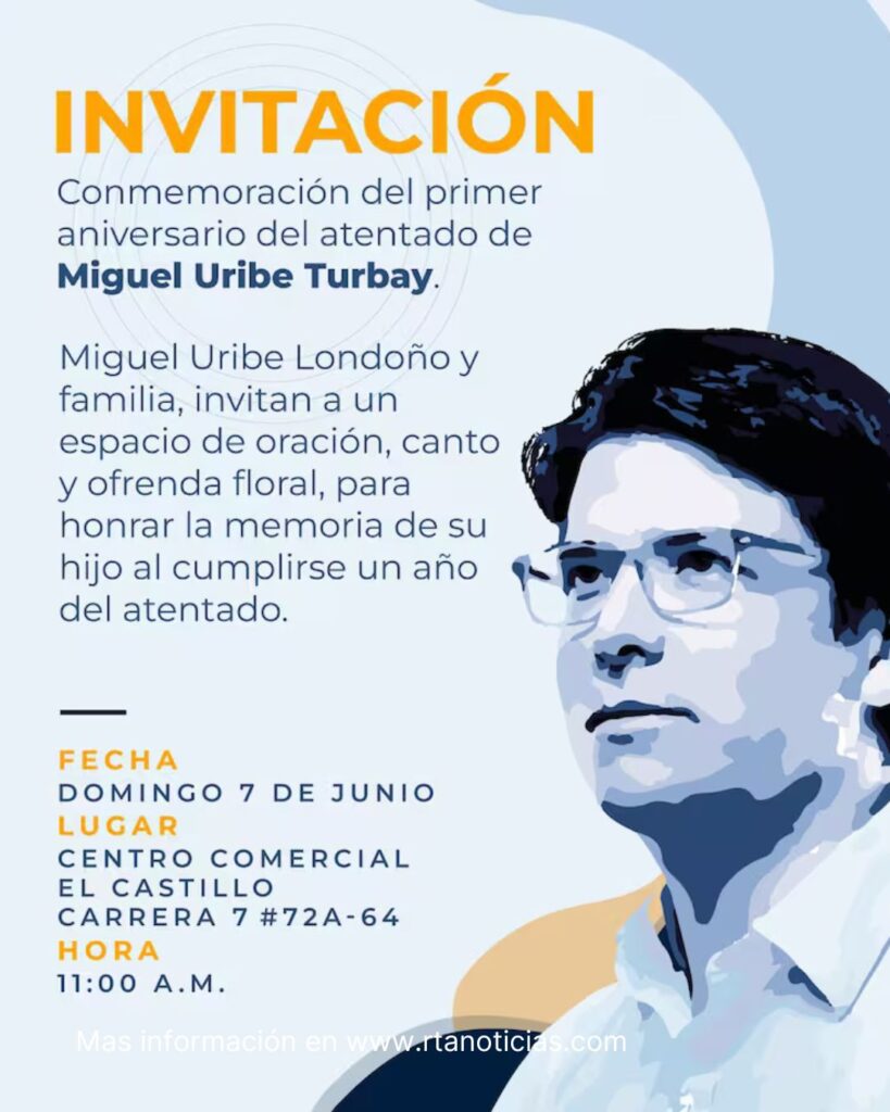 Bogotá será escenario de homenaje a Miguel Uribe Turbay tras un año de su muerte miguel uribe