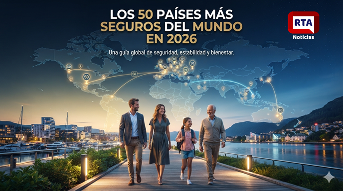 Los 50 países más seguros del mundo en 2026: ranking oficial para viajar, vivir o estudiar Los 50 países más seguros del mundo en 2026