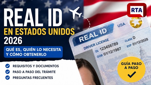 Cómo obtener un Real ID en Estados Unidos en 2026: requisitos, documentos, fechas límite y cómo solicitarlo paso a paso Real ID Estados Unidos 2026