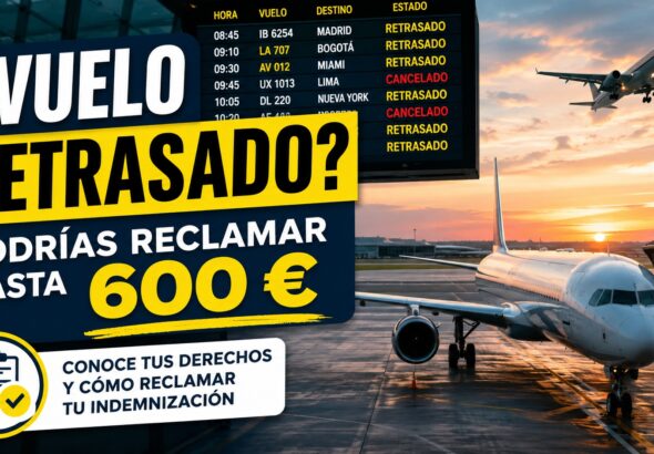 7 pasos para reclamar una indemnización por un vuelo retrasado