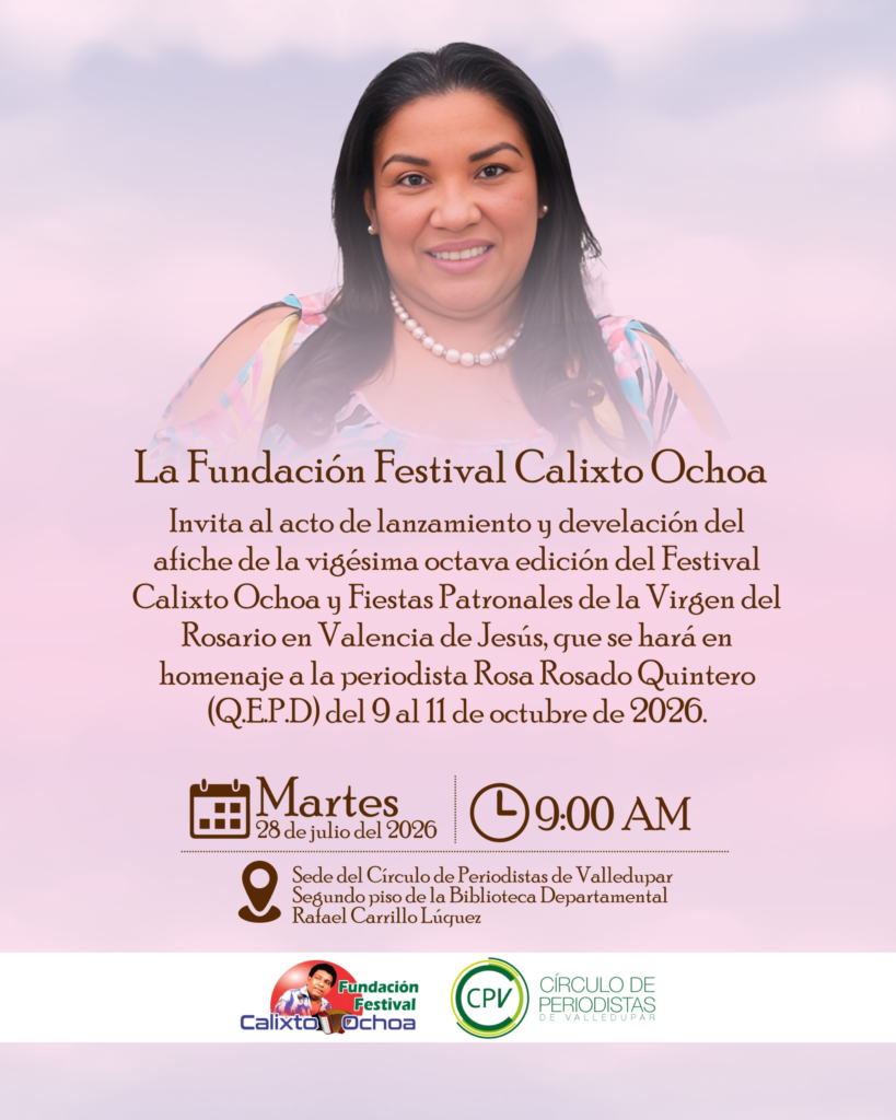 Festival Calixto Ochoa rendirá homenaje a la periodista Rosa Rosado en Valencia de Jesús Festival Calixto Ochoa rendirá homenaje a la periodista Rosa Rosado en Valencia de Jesús | RTA Noticias