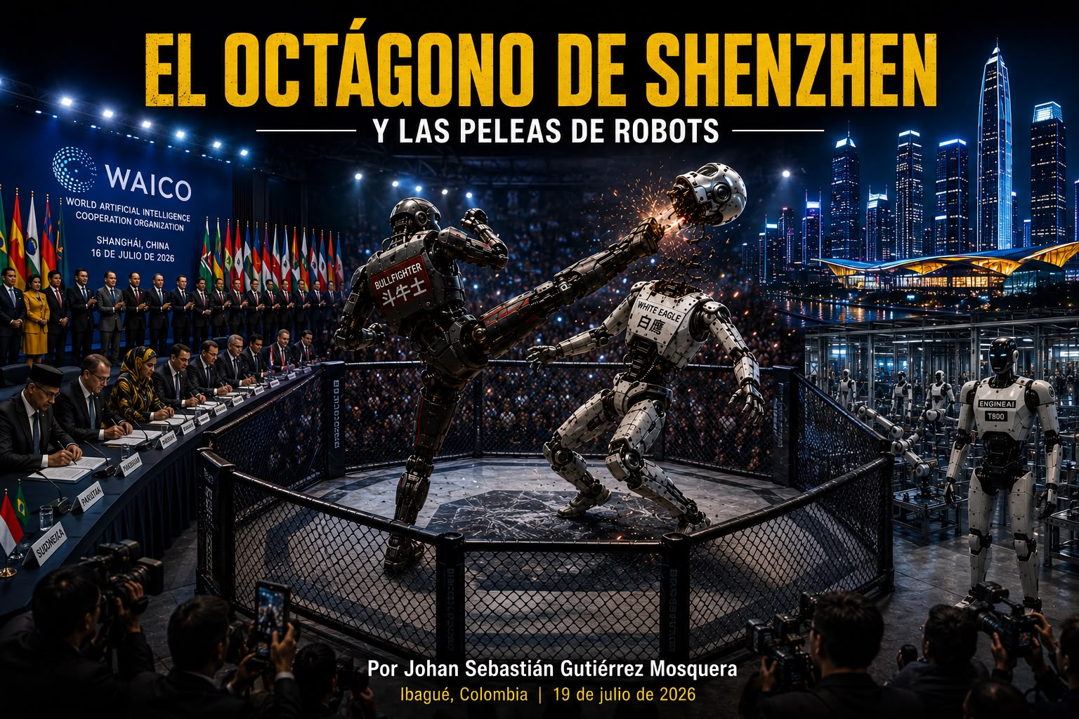 EL OCTÁGONO DE SHENZHEN y las peleas de robots robots
