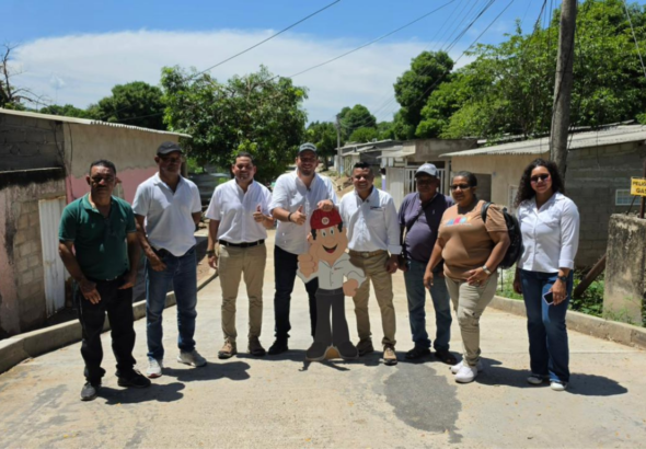 Drummond Ltd. y la Alcaldía de El Copey mejoran más de 1.118 metros de vías en el municipio Drummond
