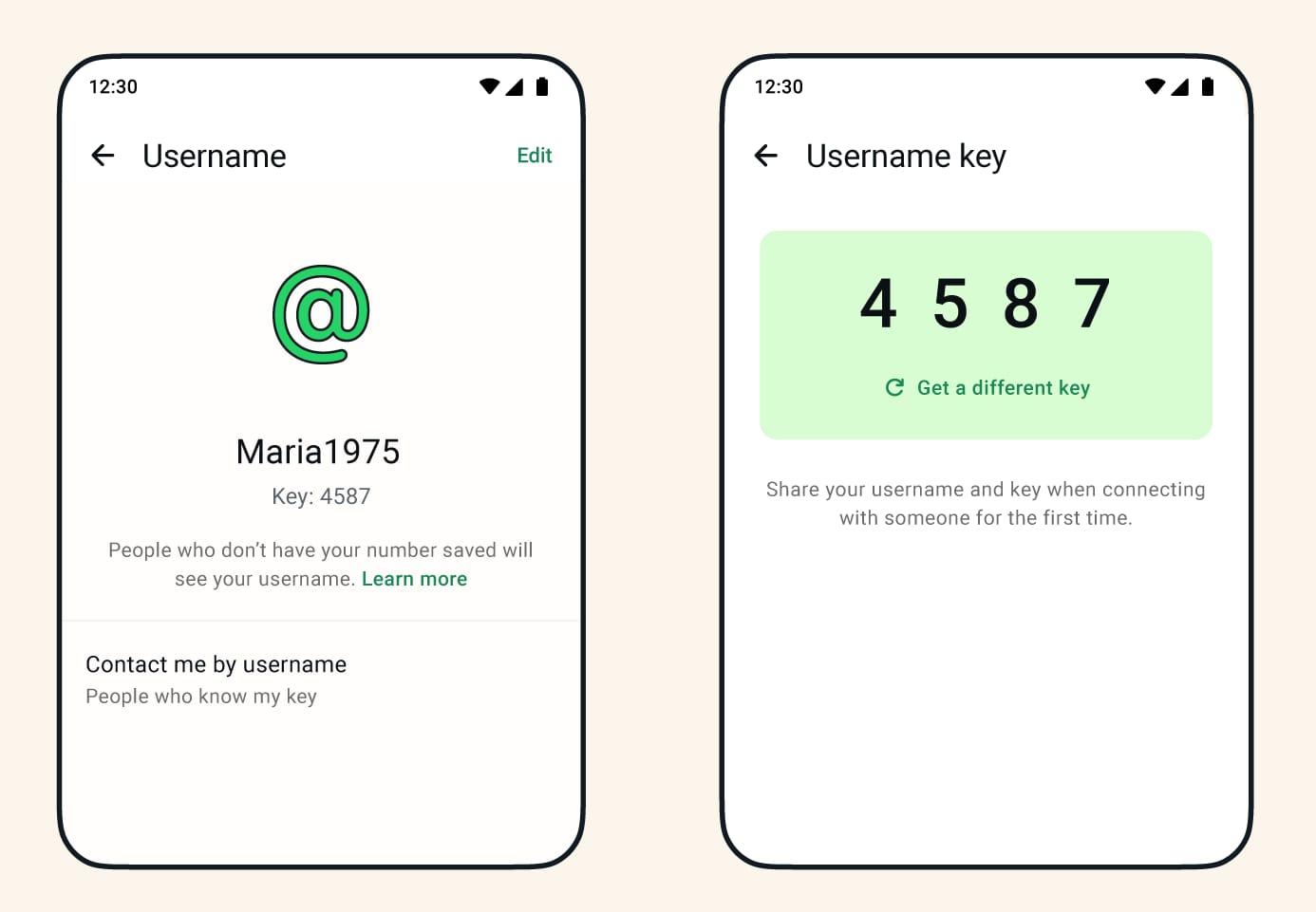 Nuevo nombre de usuario de WhatsApp y clave para contactar sin compartir el número de teléfono