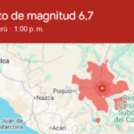 Fuerte sismo de magnitud 7,2 sacudió el sur de Perú Perú