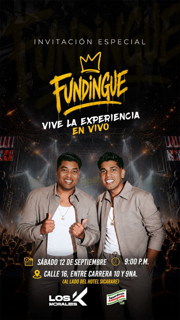 Los K Morales harán de Valledupar el escenario de ‘Fundingue: La Experiencia en Vivo’ Los K Morales harán de Valledupar el escenario de ‘Fundingue: La Experiencia en Vivo’ | RTA Noticias
