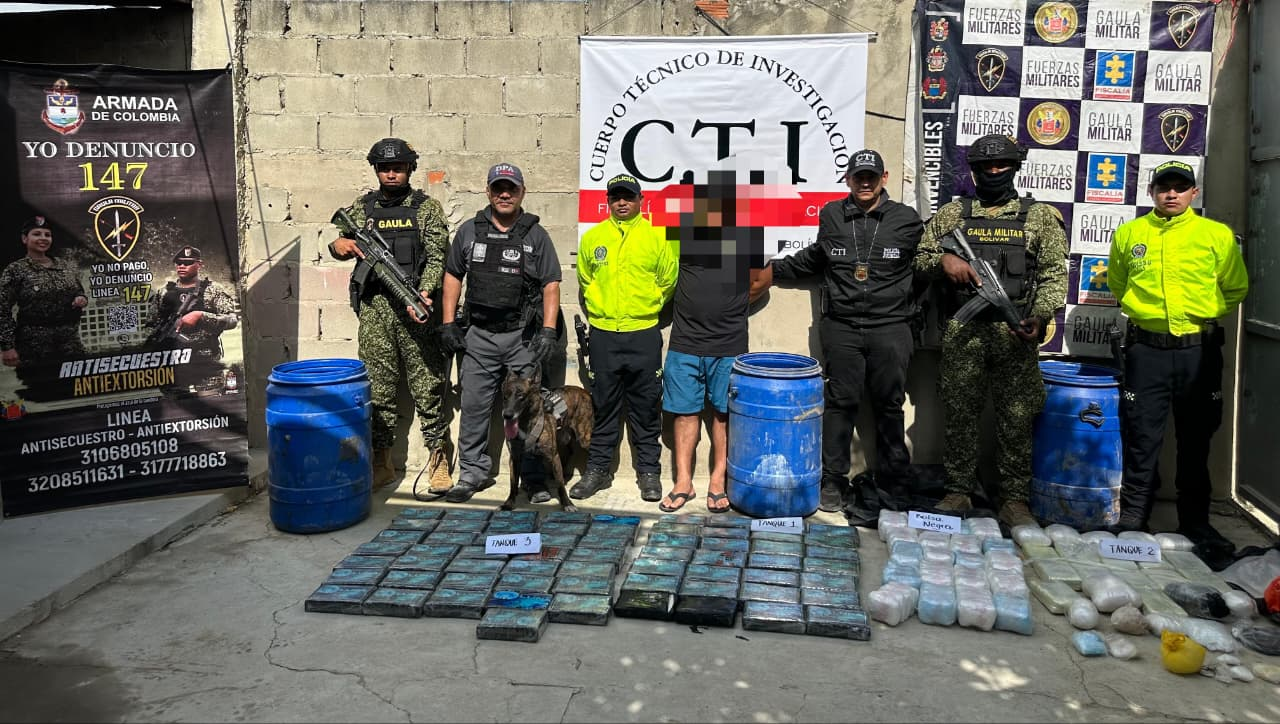 Armada Nacional captura a alias “John” e incauta 91,3 kilos de cocaína en Galapa Armada Nacional
