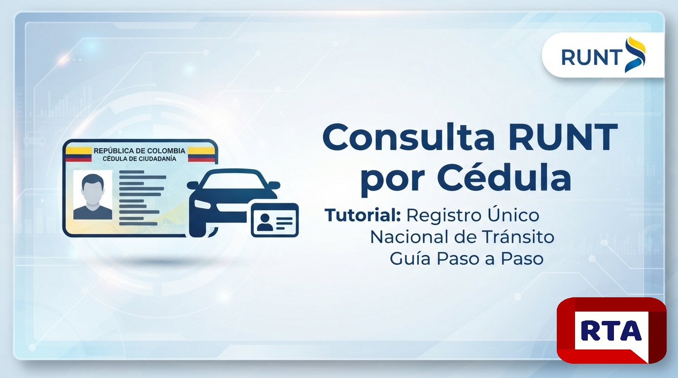 RUNT por cédula: cómo consultar si está inscrito y revisar su información RUNT por cédula