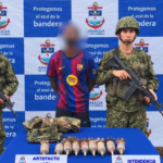 Armada Nacional incauta explosivos del ELN en Chocó que serían usados contra la Fuerza Pública armada