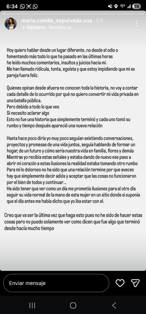 Camilo Cifuentes termina su relación y queda en medio de rumores de infidelidad Camilo Cifuentes termina su relación y queda en medio de rumores de infidelidad | RTA Noticias