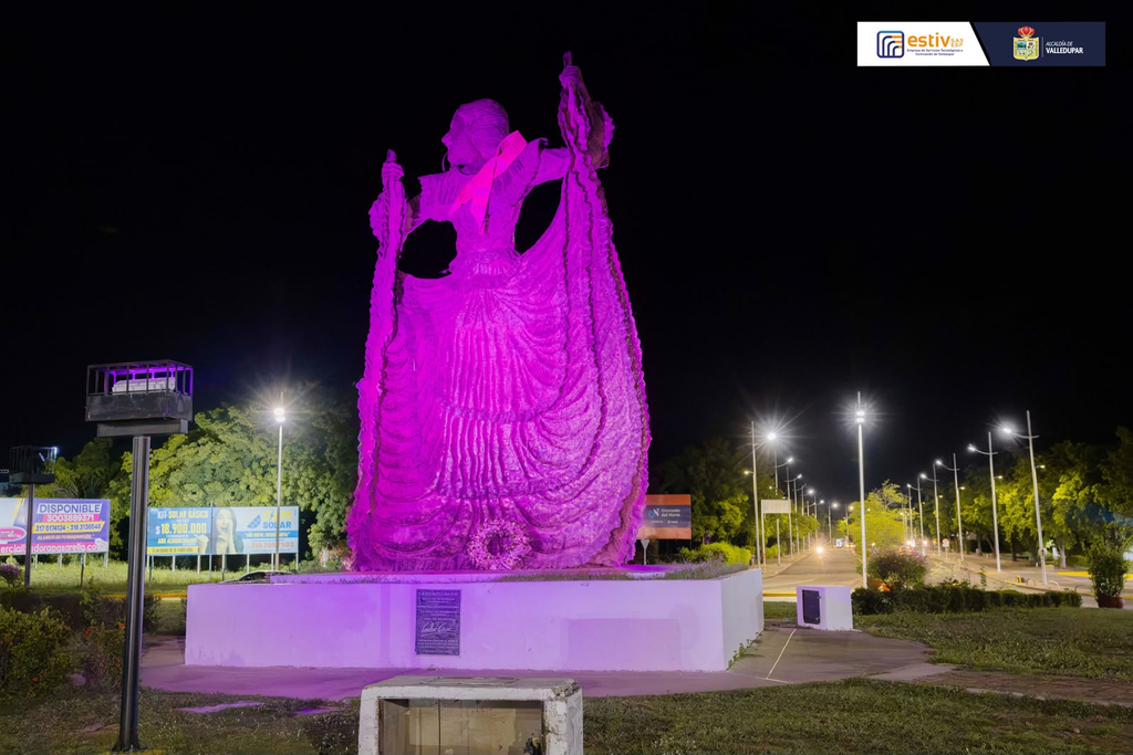 ESTIV convierte seis monumentos de Valledupar en símbolos de prevención contra cáncer de mama ESTIV convierte seis monumentos de Valledupar en símbolos de prevención contra cáncer de mama | RTA Noticias
