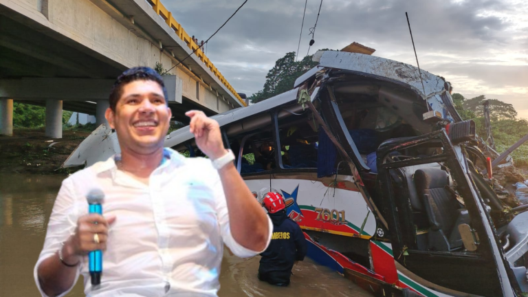 Kbeto Zuleta permanece en estado delicado tras accidente de bus en el río Ariguaní Kbeto